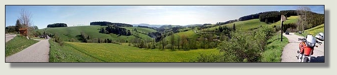 Schwarzwald Panoramastrasse zwischen St. Peter und St. Märgen